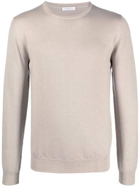  Boglioli Crew-neck Virgin Wool Jumper - Neutrals 