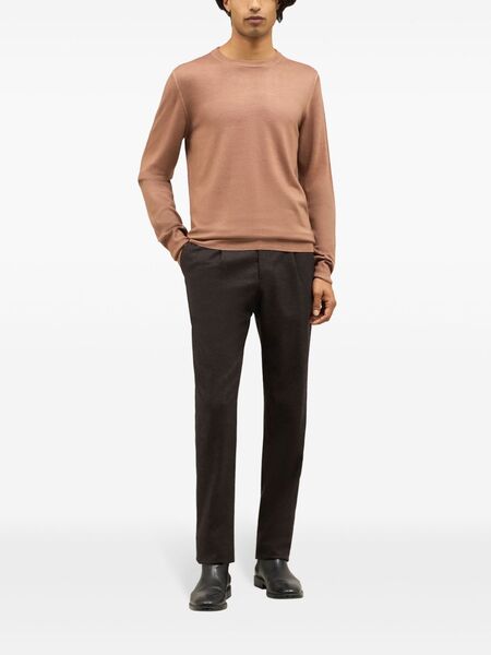  Boglioli Crew-neck Virgin-wool Jumper - Pink 