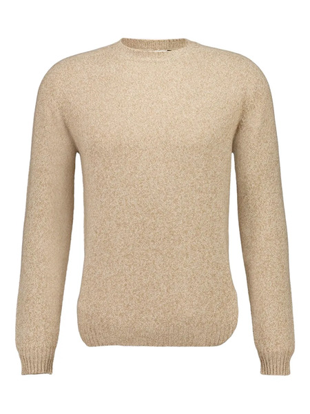  Boglioli Crew-neck Wool-cashmere-blend Sweater - Neutrals 