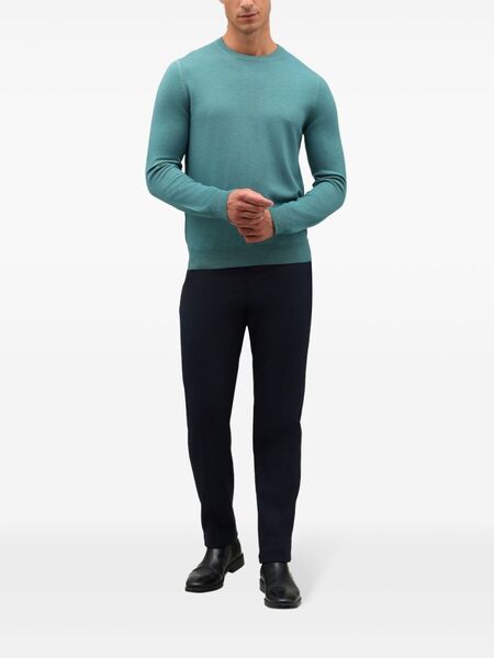  Boglioli Crew-neck Wool Sweater - Blue 