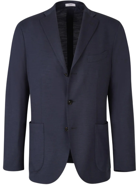  Boglioli Knitted Wool Blazer - Blue 