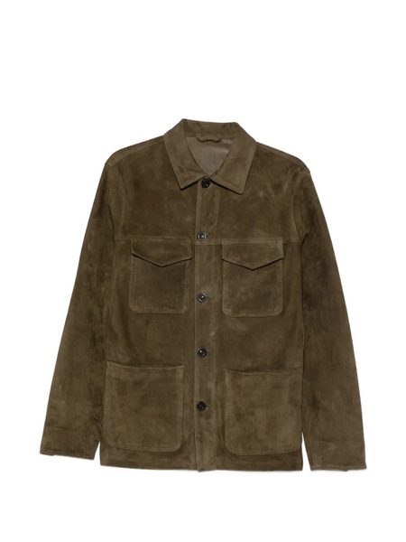  Boglioli Leather Jacket - Green 