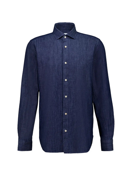  Boglioli Long-sleeve Button Shirt - Blue 