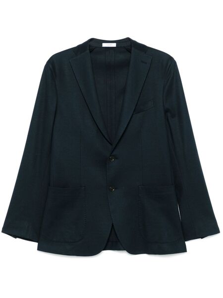  Boglioli Piqué-weave Blazer - 0780 Navy 