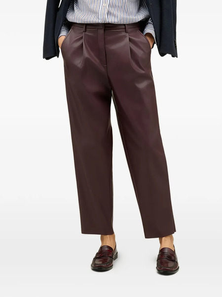  Boglioli Pleated Cropped Trousers - Red 