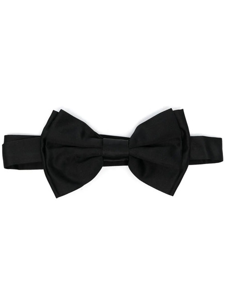  Boglioli Satin-finish Bow Tie - Black 