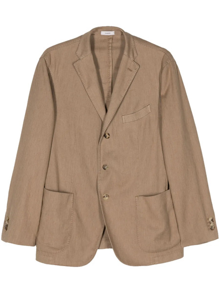  Boglioli Single-breasted Blazer - Brown 