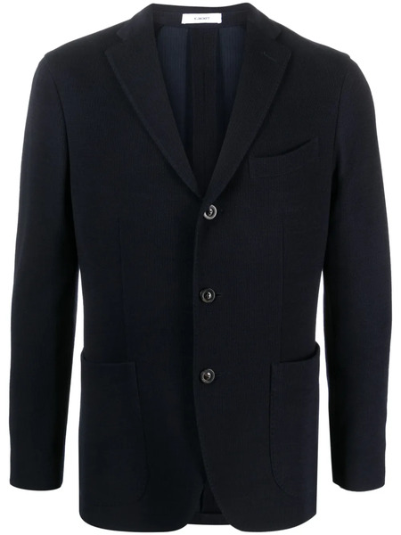  Boglioli Single-breasted Knitted Blazer - Blue 