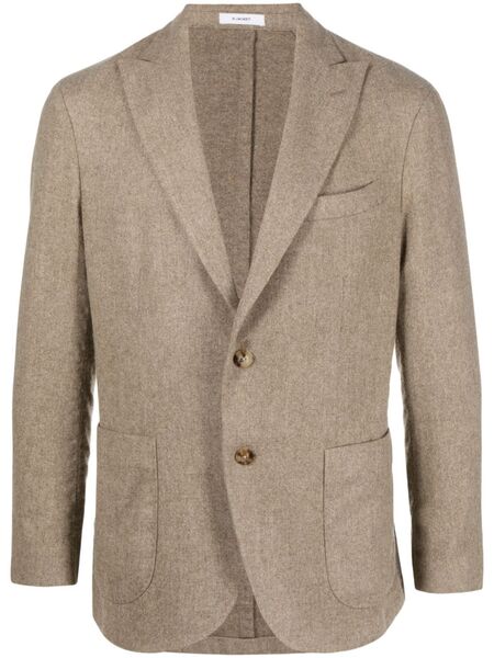  Boglioli Single-breasted Virgin-wool Blazer - Neutrals 