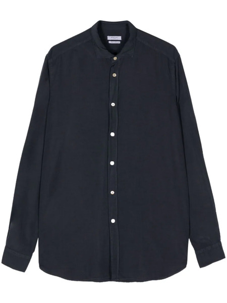  Boglioli Spread-collar Long-sleeve Shirt - Blue 