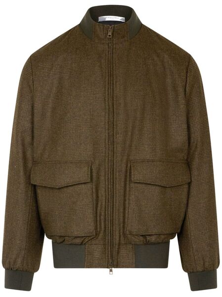 Boglioli Wool Bomber Jacket - Green 