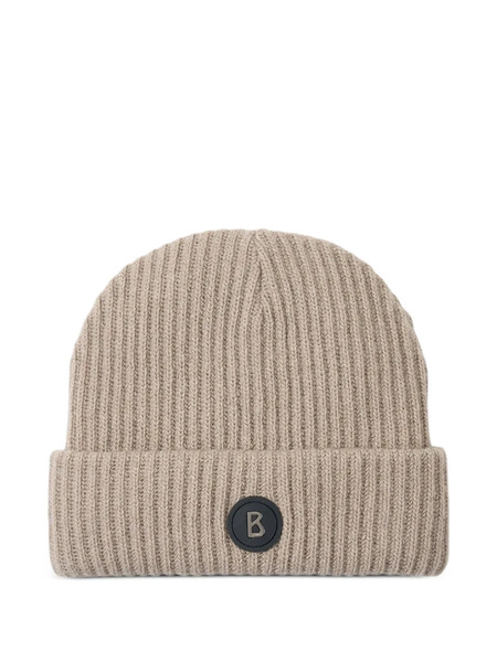  Bogner Gustav Ribbed Logo-patch Beanie Hat - Neutrals 