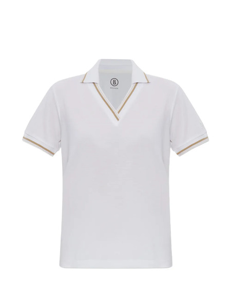  Bogner Jula Striped V-neck T-shirt - White 