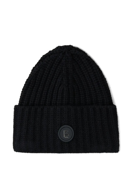  Bogner Kilian Ribbed Logo-patch Beanie Hat - Black 