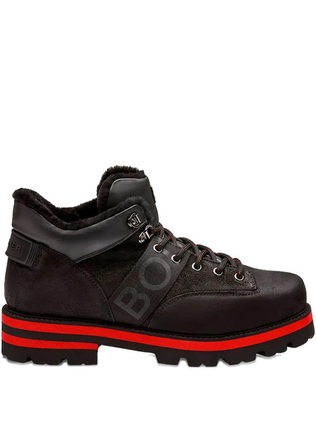  Bogner Logo Lace-up Boots - Black 