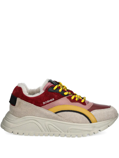  Bogner Malaga 21 Laced Panelled Low-top Sneakers - Red 