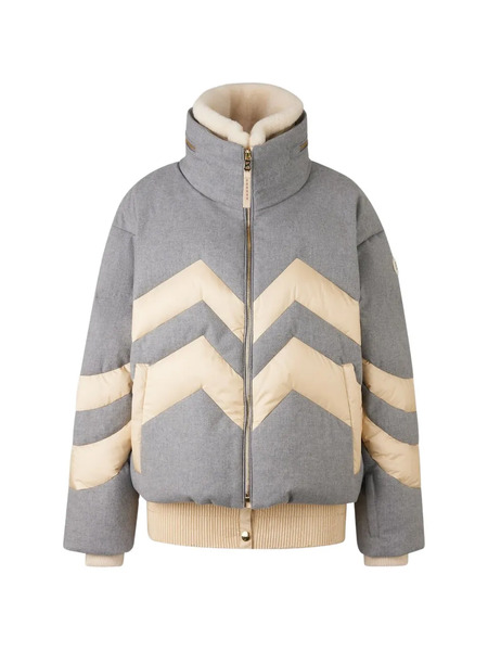  Bogner Valea Chevron-pattern Puffer Jacket - Grey 