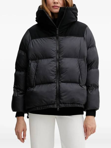  Bomboogie Nagoja Hooded Panelled Jacket - Black 