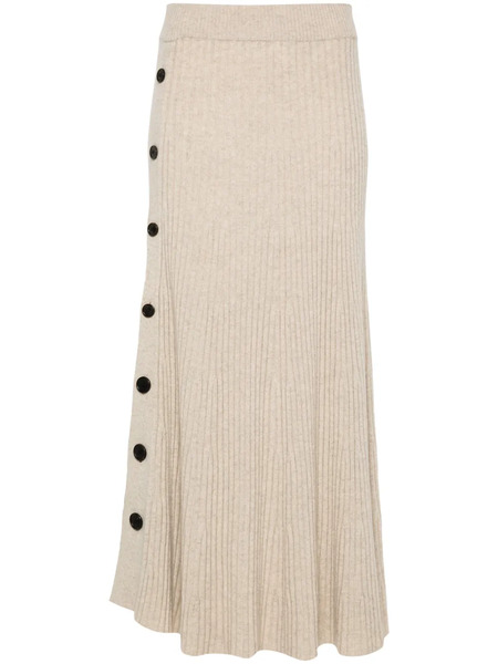  Bompard Buttoned Maxi Skirt - Neutrals 