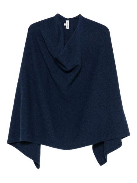  Bompard Cashmere Long Poncho - Blue 