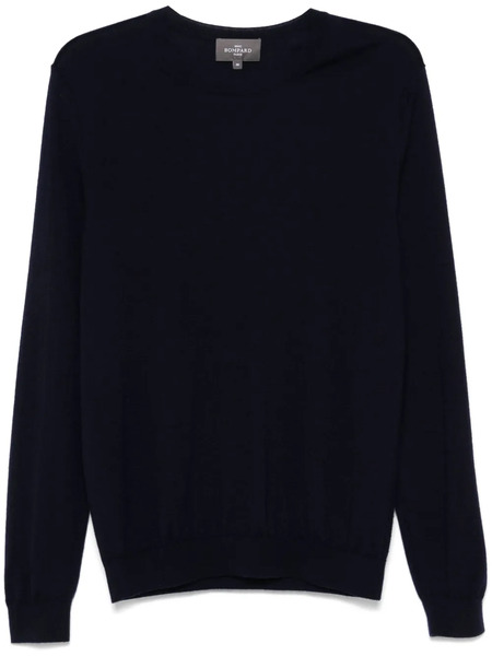  Bompard Extrafine Round Neck Sweater - Blue 