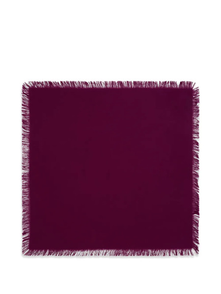  Bompard Fringe Square Scarf - Purple 