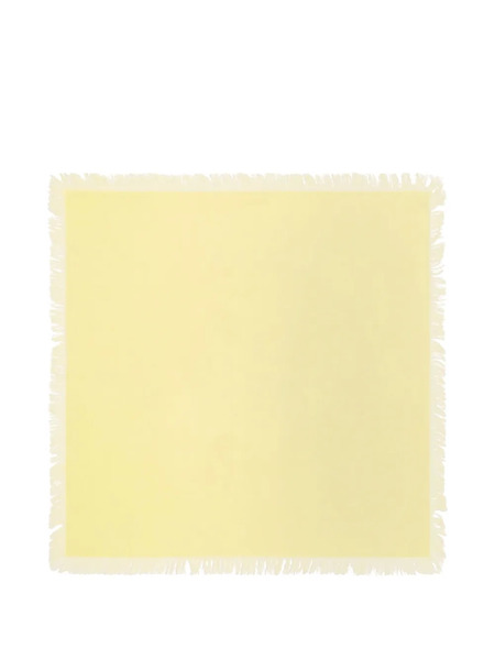  Bompard Fringe Twill Square Scarf - Yellow 