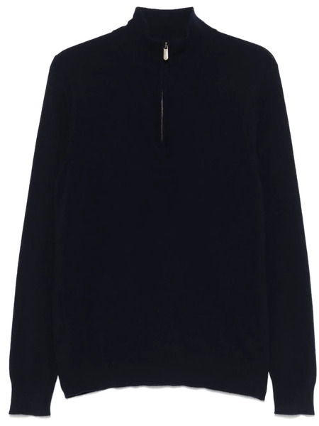  Bompard Half-zip Sweater - Blue 