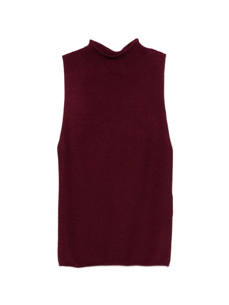  Bompard Knitted Vest Top - Red 