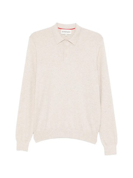  Bompard Long-sleeved Polo Shirt - Neutrals 