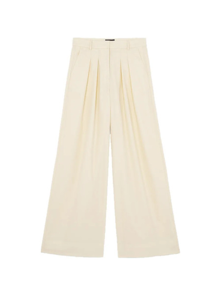  Bompard Pleated Palazzo Trousers - Neutrals 