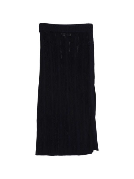  Bompard Pointelle Knitted Skirt - Black 