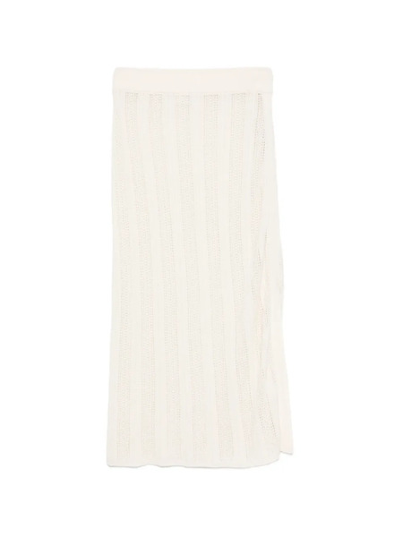  Bompard Pointelle Knitted Skirt (set Of Two) - Neutrals 