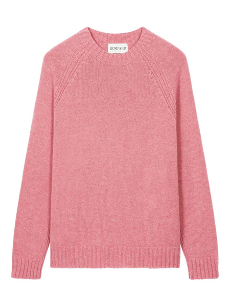  Bompard Raglan-sleeve Round-neck Sweater - Pink 