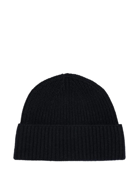  Bompard Ribbed Beanie Hat - Black 