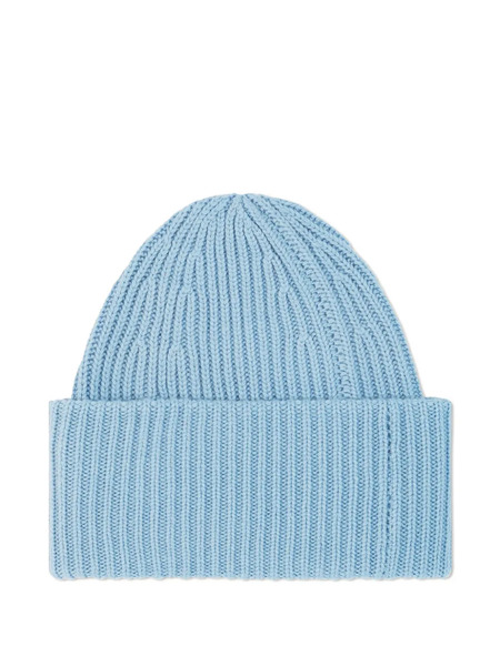  Bompard Ribbed Beanie Hat - Blue 
