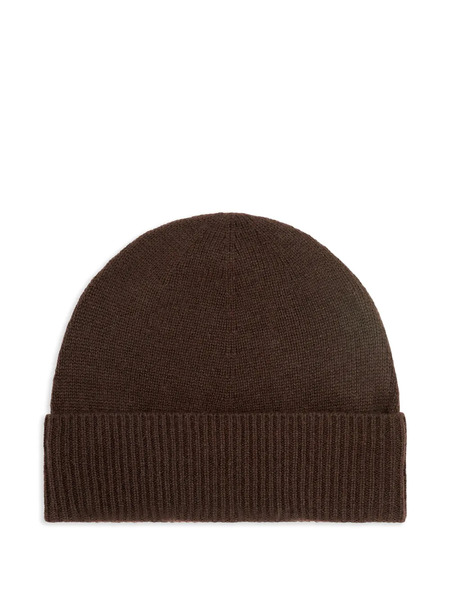  Bompard Ribbed Beanie Hat - Brown 
