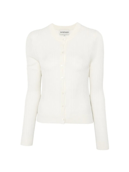  Bompard Ribbed Cardigan - Neutrals 