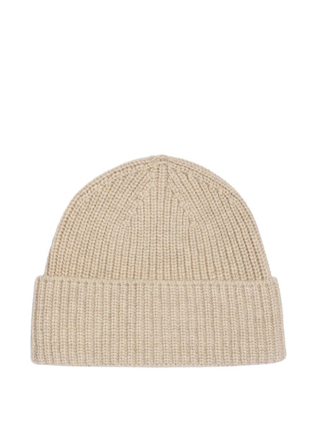  Bompard Ribbed Cashmere Hat - Neutrals 