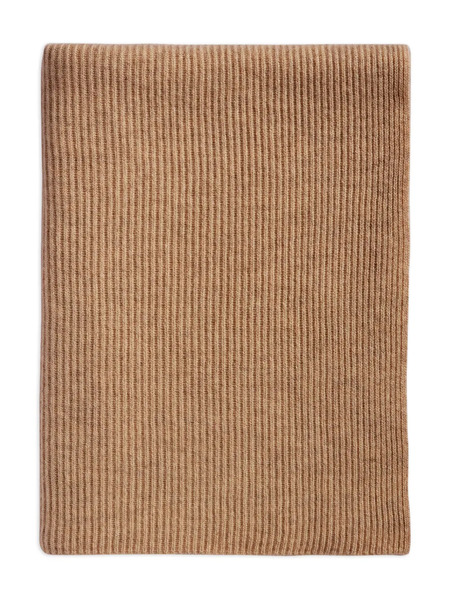  Bompard Ribbed Cashmere Scarf - Brown 