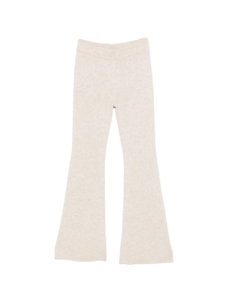  Bompard Ribbed Flared Trousers - Neutrals 