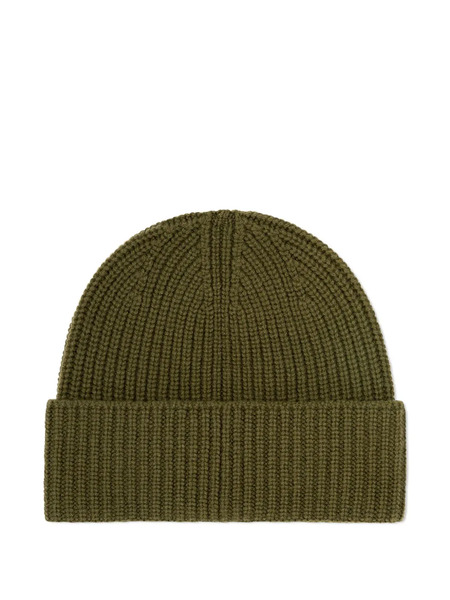  Bompard Ribbed-knit Beanie Hat - Green 