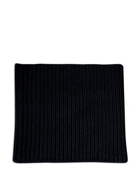  Bompard Ribbed Scarf - Black 