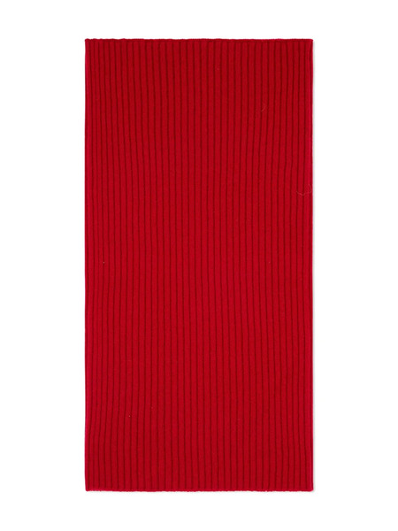  Bompard Ribbed Scarf - Red 