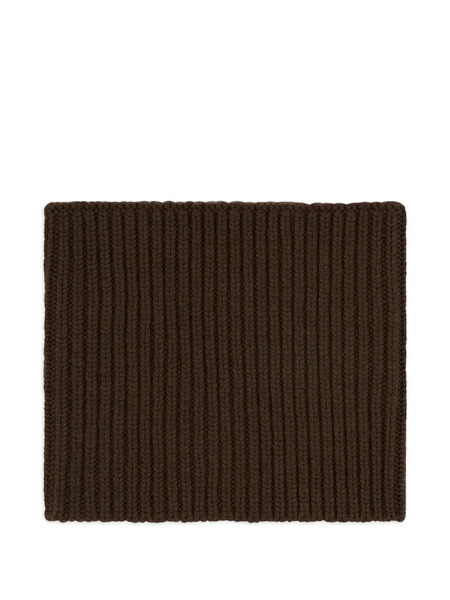  Bompard Ribbed Snood - Brown 