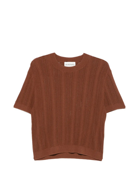  Bompard Round-neck Knitted T-shirt - Brown 