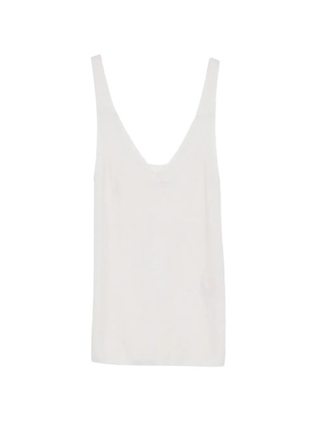  Bompard Seamless Knitted Tank Top - White 