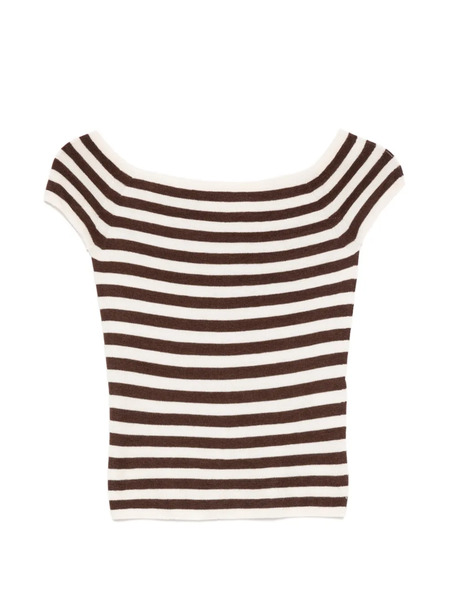  Bompard Striped Top - Neutrals 