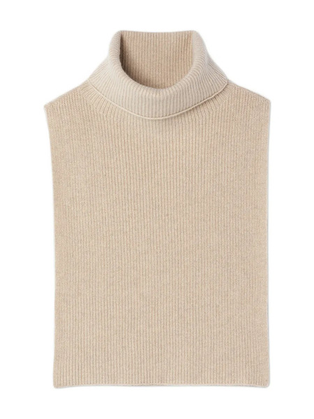  Bompard Turtleneck Bib Scarf - Neutrals 