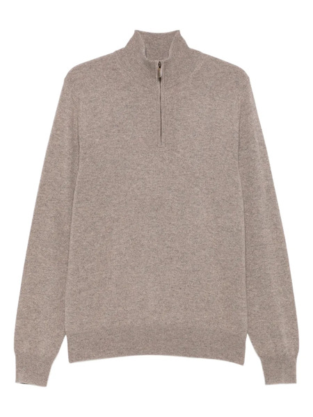  Bompard Zip-fastening Sweater - Neutrals 